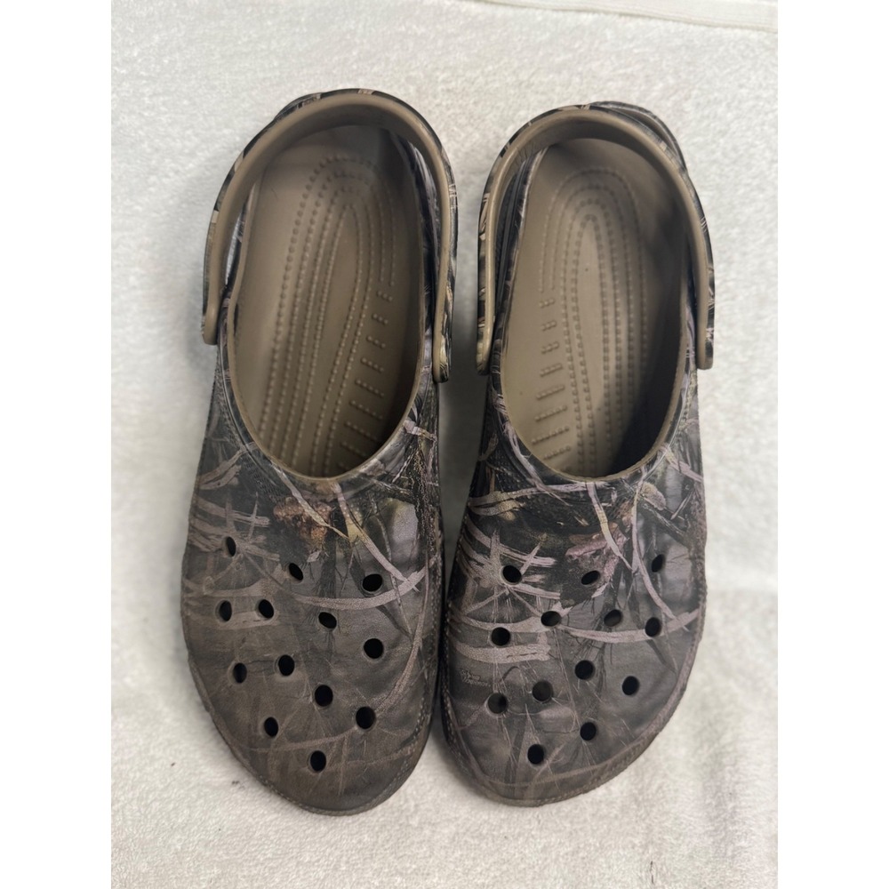 CROCS Outdoor Strap Camo Print Men's Size 15 summer hunting - Picture 1 of 4